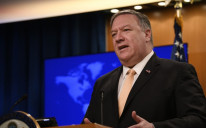 The State Department said that for privacy reasons it was not identifying the person Pompeo came into contact with
