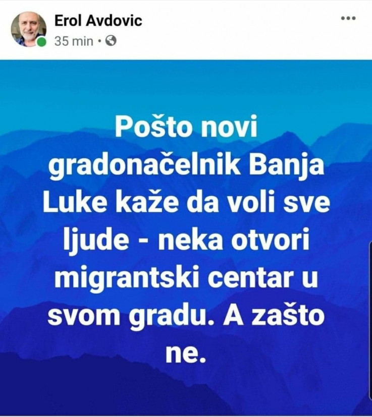 Pitanje koje je Avdović postavio Stanivukoviću na društvenim mrežama