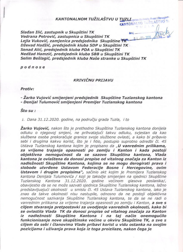 Krivična prijava