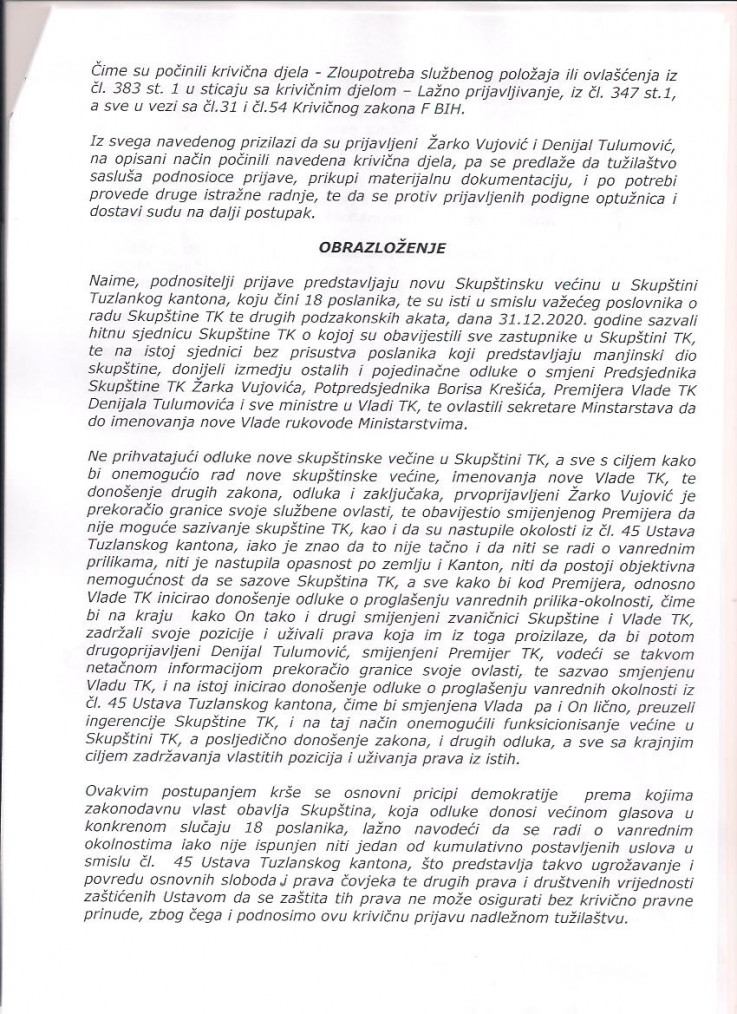 Krivična prijava