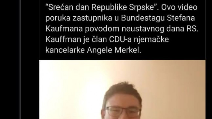 Njemački poslanik se izvinio nakon što je čestitao dan RS, uplatit će i novac za Srebrenicu