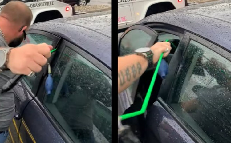 Na videu prikazano kako se otvara automobil