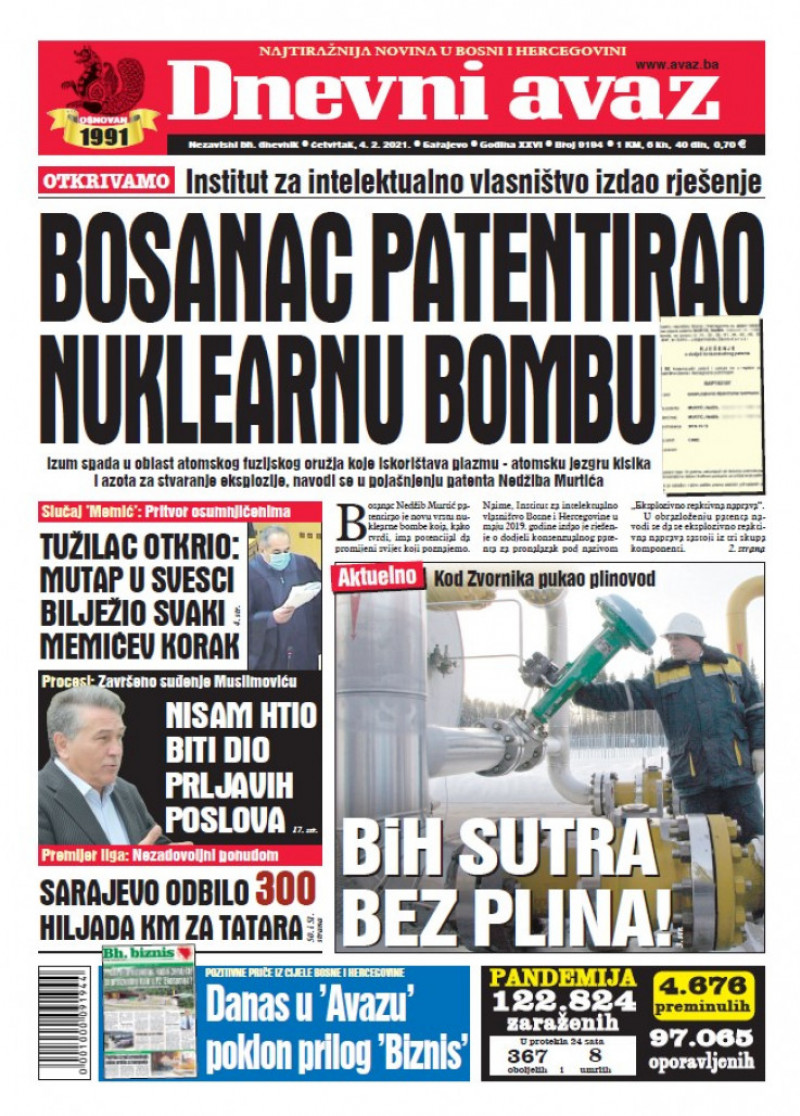Bosna na korak od nuklearne dominacije Cover_big