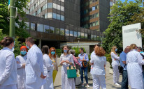 Protesti Saveza strukovnih sindikata doktora medicine i stomatologije