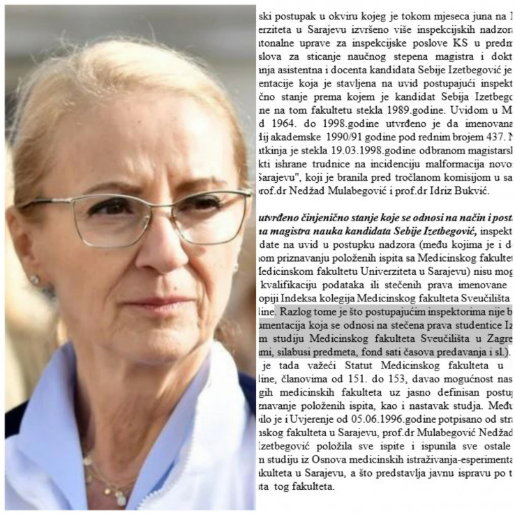  Sebija Izetbegović: What did the inspection determine?