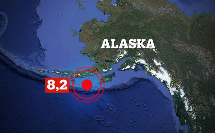 The quake was at a depth of 47 kilometers (29 miles) and its epicenter was 91 kilometers (56 miles) off Perryville, Alaska, according to the USGS