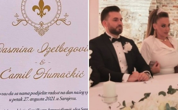 Kako je izgledala pozivnica za vjenčanje Jasmine Izetbegović i Ćamila Humačkića