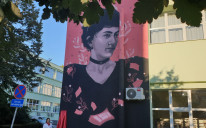 Mural sa likom Milene Mrazović