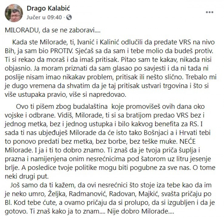 Status Drage Kalabića