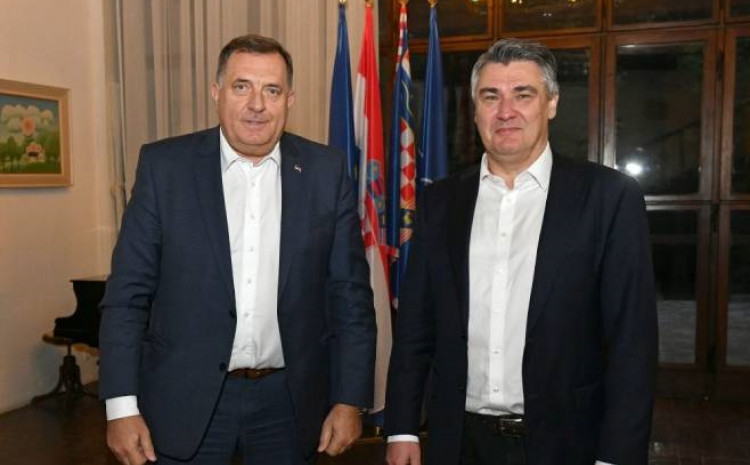 Dodik i Milanović se sastali u Zagrebu