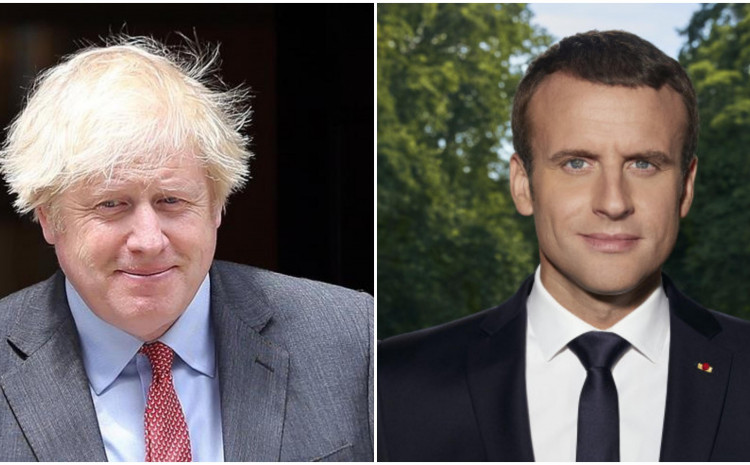 Premijer Velike Britanije Boris Džonson i francuski predsjednik Emanuel Makron