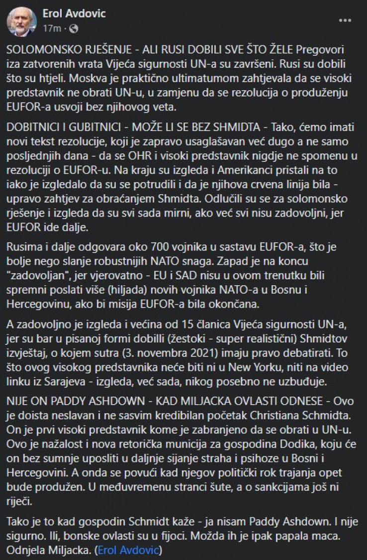 Usaglašen tekst Rezolucije u Vijeću sigurnosti UN-a, mandat EUFOR-a u BiH bit će produžen W873