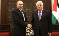 Vladimir Putin and Mahmoud Abbas