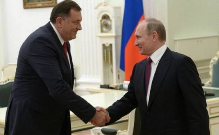Milorad Dodik i Vladimir Putin sa jednog od ranijih susreta