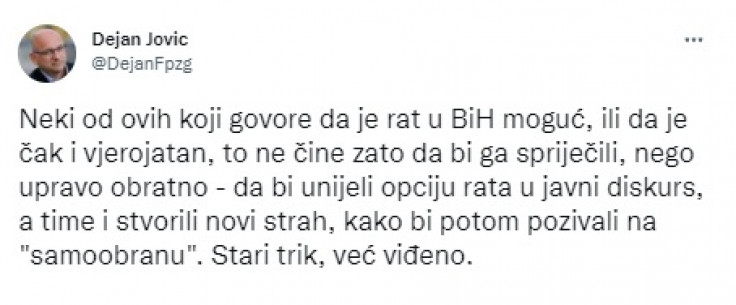 Dejan Jović komentar