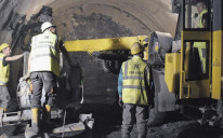 Tunel Hranjen:  Glavna tunelska cijev iskopana u dužini od 2.120 metara
