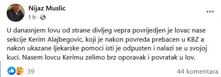 Objava Nijaza Muslića