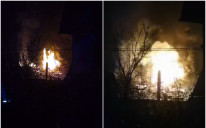 Požar na porodičnoj kući u Đurđeviku