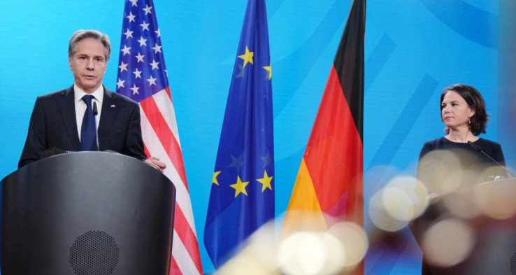 Američki državni sekretar Entoni Blinken  sa njemačkom ministarkom vanjskih poslova Analenom Berbok
