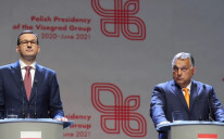 Poljski premijer Mateuš Moravjecki i mađarski premijer Viktor Orban