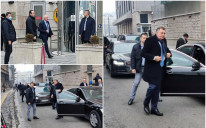 Dodik i ostali stigli u zgradu EU Delegacije
