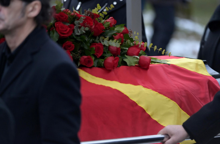 Kovčeg Akija Rahimovskog bio je prekriven zastavom Makedonije