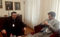 Kardinal Vinko Puljić i ambasador Erik Nelson