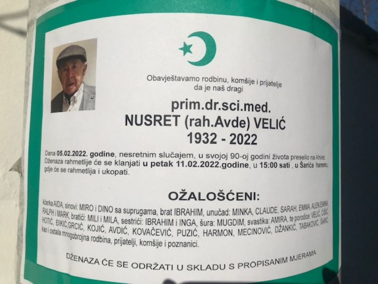 Preminuo ugledni mostarski ginekolog Nusret Velić