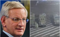 Bildt: Objavio fotografiju ruskih vojnih transportnih vozila