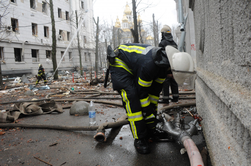 Fotografije iz Harkova nakon granatiranja zgrade policije