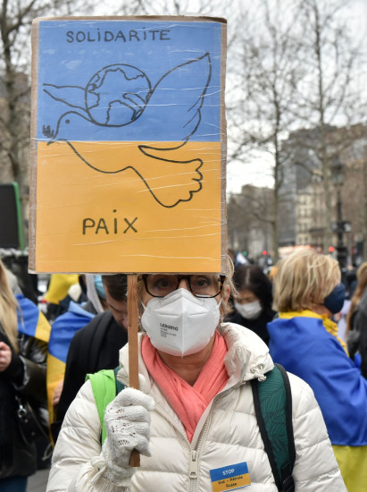 Protest podrške u Parizu