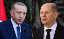 Turski predsjednik Redžep Tajip Erdogan i njemački kancelar Olaf Šolc