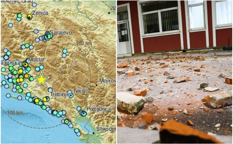 EMSC: Potres 14 kilometara od Stoca