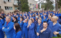 Radnici Ginexa protestovali u Goraždu