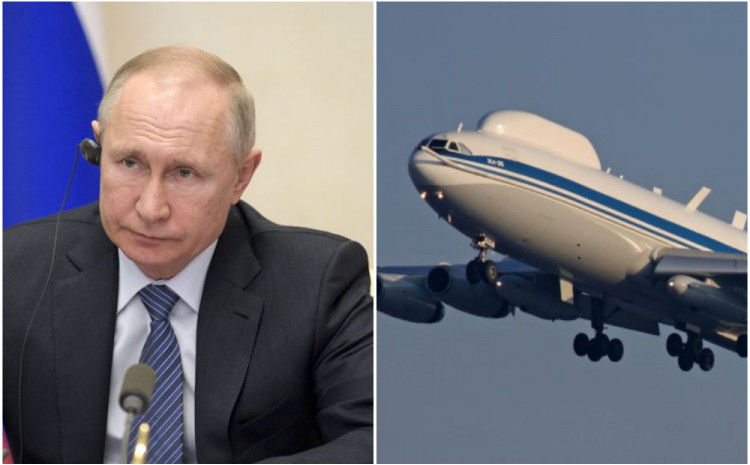 Putinov specijalni avion iz kojeg bi upravljao za vrijeme nuklearnog rata viđen kako leti iznad Moskve