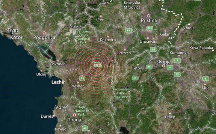 EMSC: Potres bio na dubini dva kilometra
