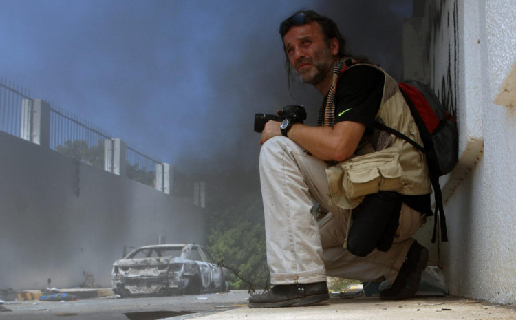 Vrančić na novinarskom zadatku u Libiji 2011. godine 
