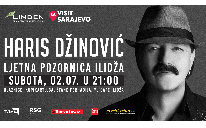 Večeras koncert Harisa Džinovića na „Ljetnoj pozornici Ilidža“