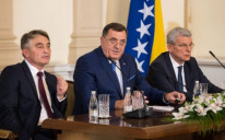 Komšić, Dodik i Džaferović na skupu u Brdu kod Kranja