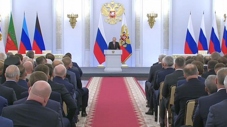 Vladimir Putin tokom obraćanja 