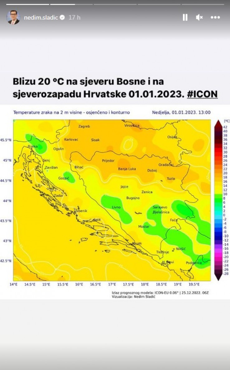 Najnovija prognoza bh. meteorologa