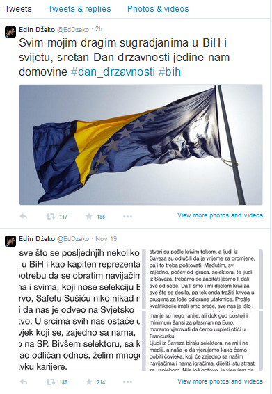 dzeko-twitter-dan-drzavnosti dzeko-twitter-dan-drzavnosti
