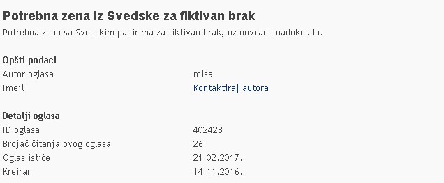 Oglasi brak kineskinje za Sajt za